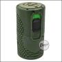 Begadi Airsoft Federdruck Granate mit integrierter Sicherung & einstellbarer Empfindlichkeit, robustes Design & einfach bedienbar, fasst bis zu 300 BBs -olive-