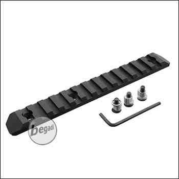 Begadi KeyMod 13 Slot Metall Rail -schwarz-